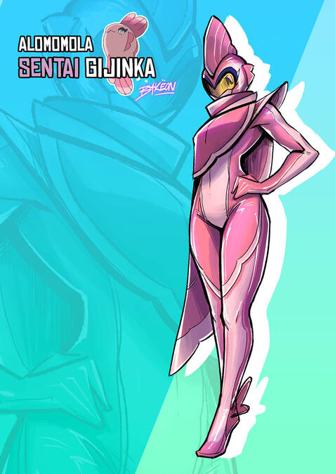 Sentai Alomomola Fanart (Pokemon)