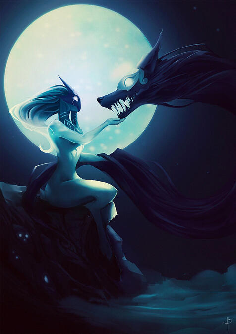 Kindred Fanart (League of Legends)